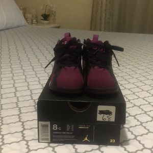 Toddler girls retro Jordan’s.